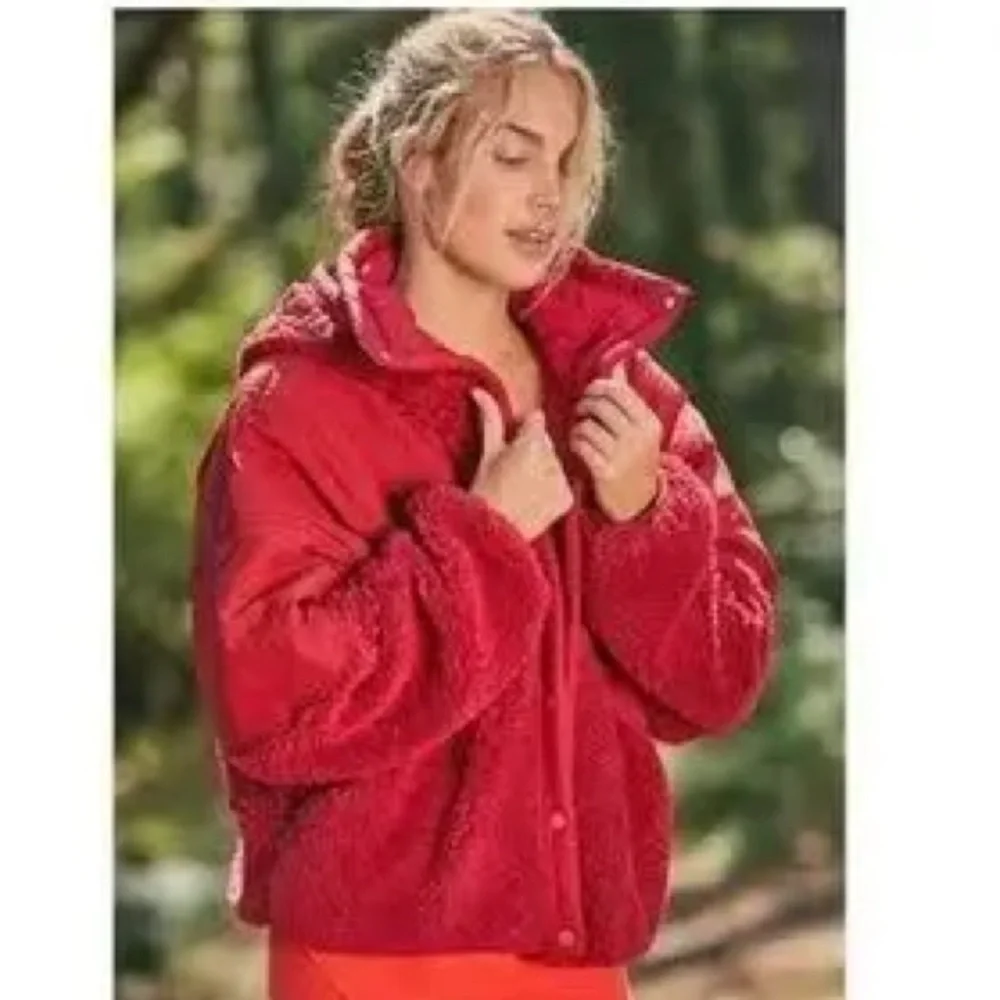Free People Adventure Awaits Fleece Sherpa Hooded Jacket - Picture 2 of 12